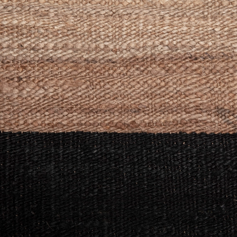 ALFOMBRA YUTE NUBIA 170X240 NEGRO FORM - 4