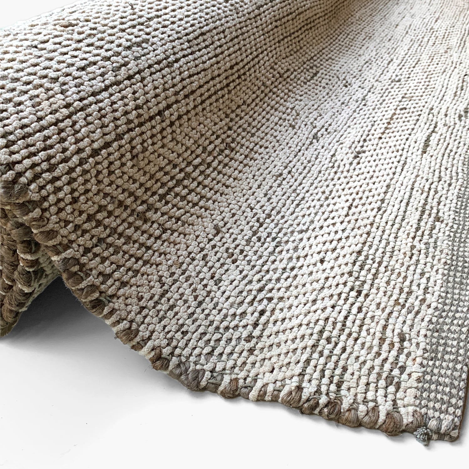 ALFOMBRA ALGODON/CAÑAMO CHEBBI 200X300 GRIS OSCURO FORM - 3