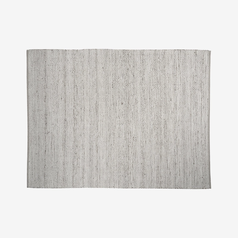 ALFOMBRA ALGODON/CAÑAMO CHEBBI 200X300 GRIS OSCURO FORM - 4