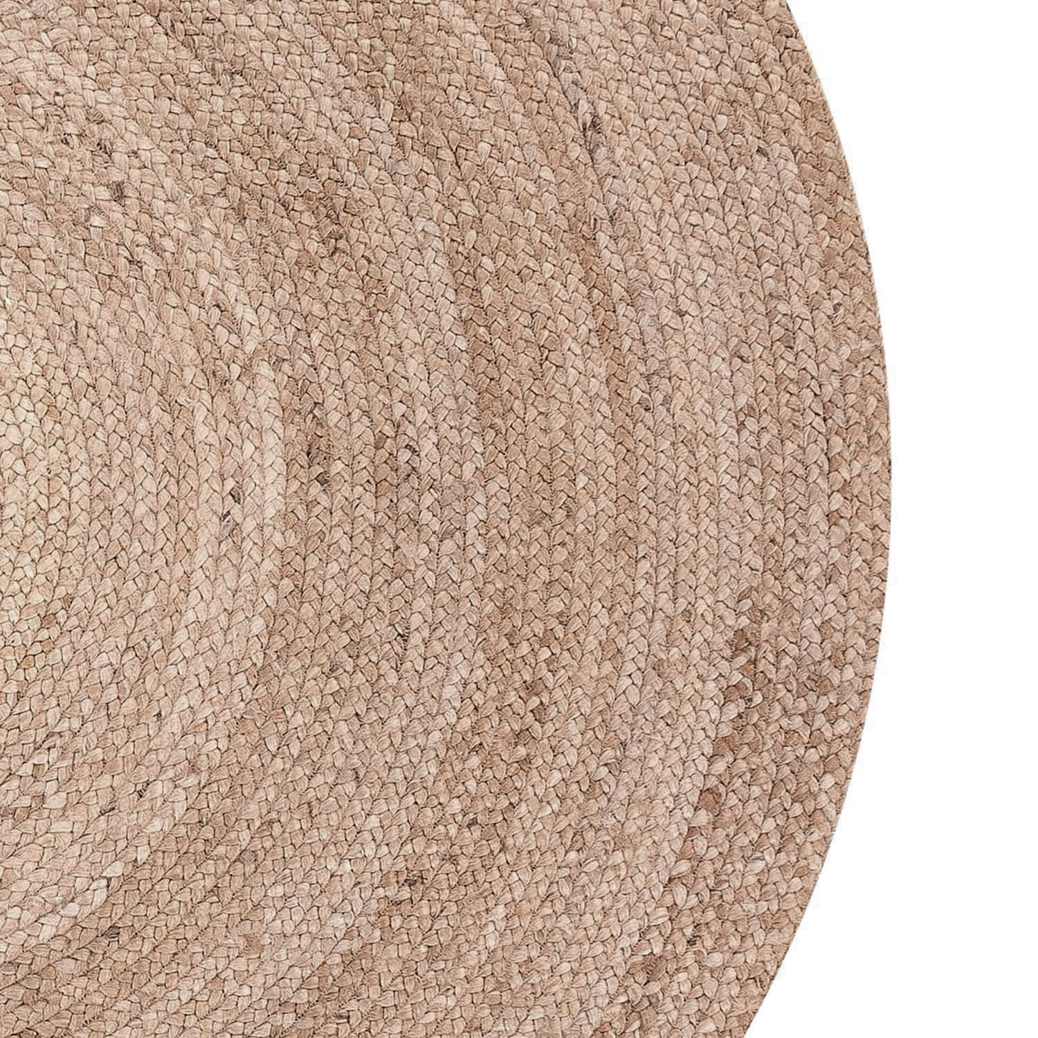 ALFOMBRA FORM DESIGN REDONDA YUTE GOBI NATURAL CRUDO 150 X 150 CM - 3