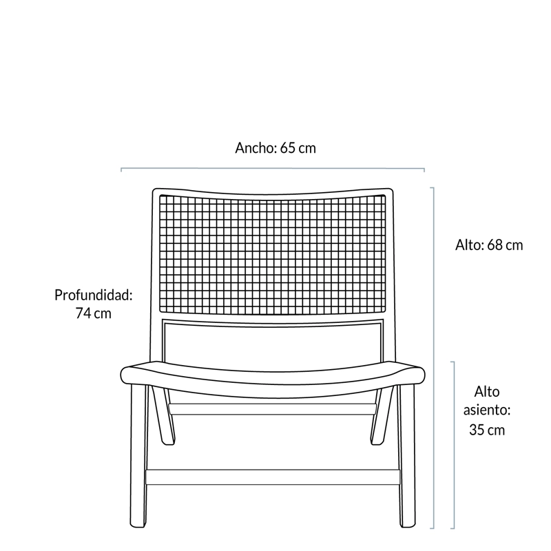 SITIAL FORM DESIGN STELLA 1 CUERPO NOGAL CAFÉ - 5
