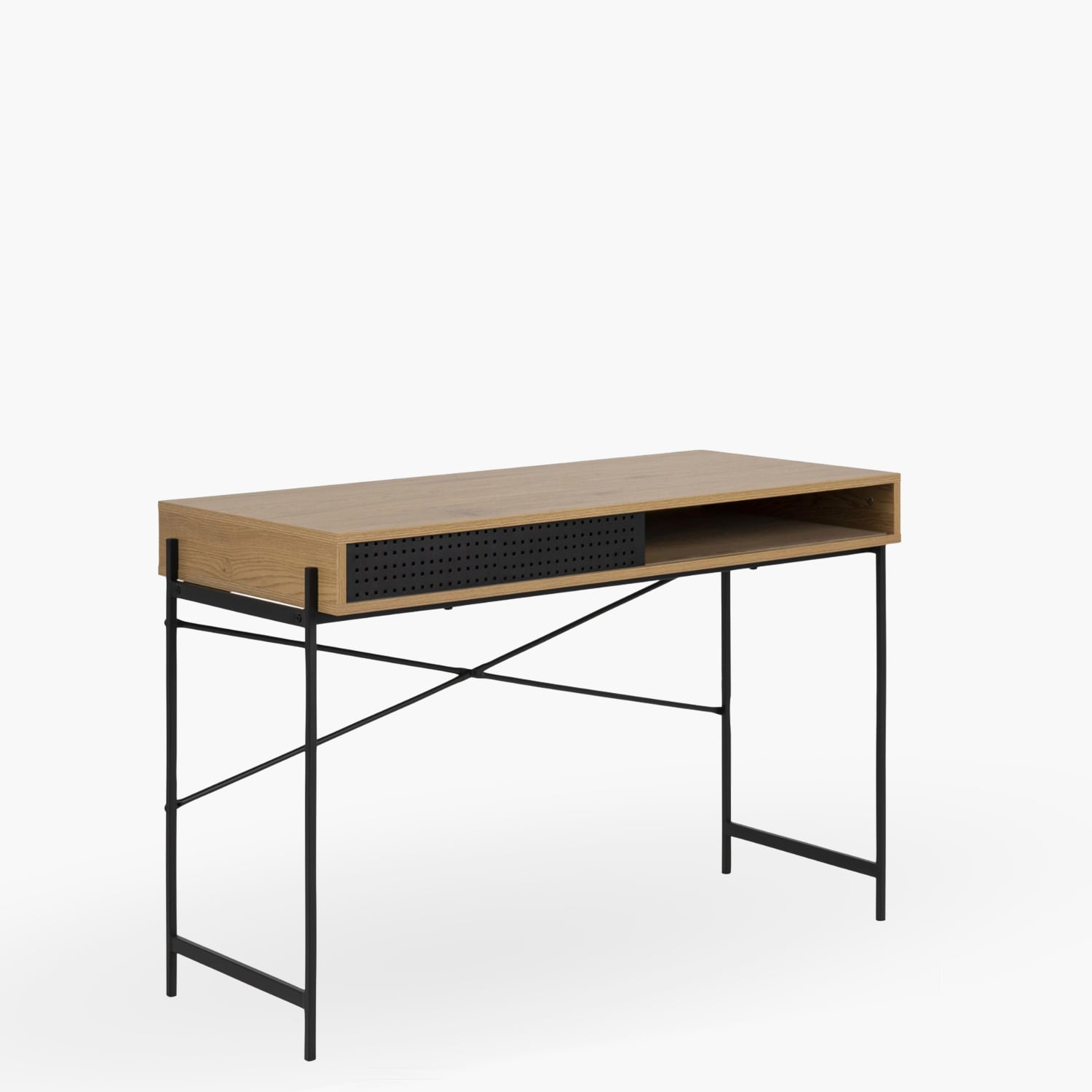ESCRITORIO FORM DESIGN ANGUS ROBLE METAL - 3