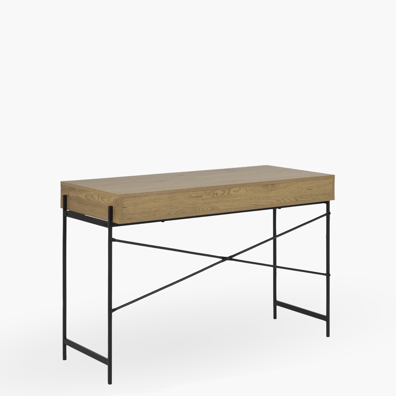 ESCRITORIO FORM DESIGN ANGUS ROBLE METAL - 4