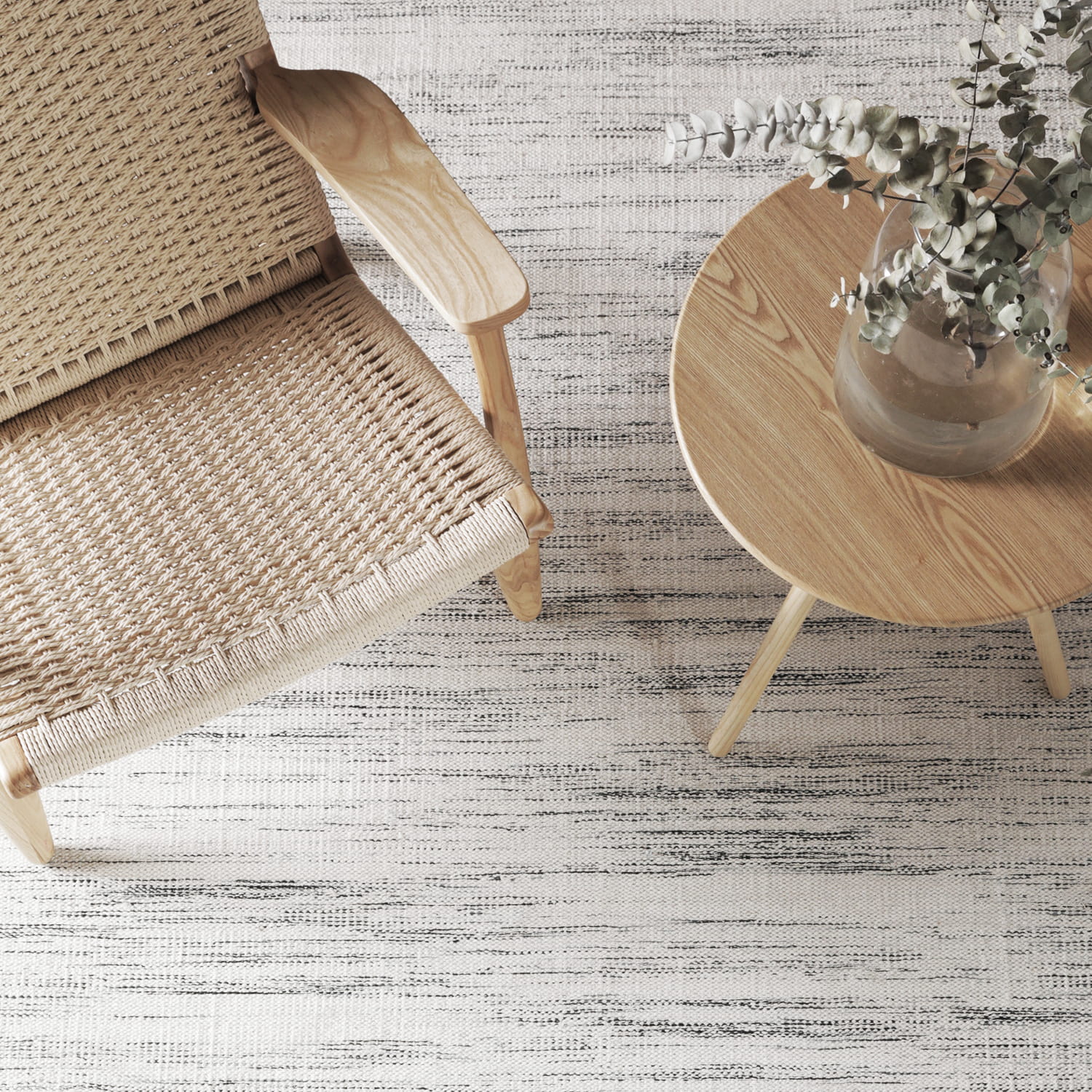 ALFOMBRA FORM DESIGN ALGODON SIWA GRIS NATURAL 200 X 300 CM - 2