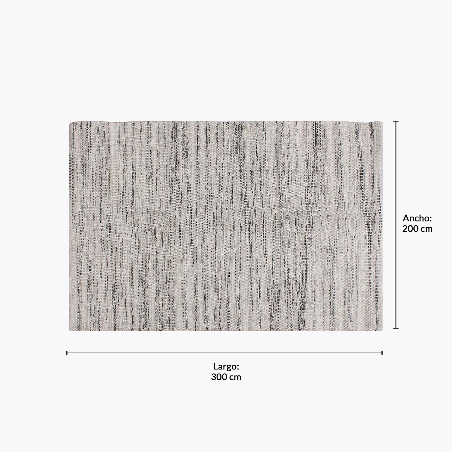 ALFOMBRA FORM DESIGN ALGODON SIWA GRIS NATURAL 200 X 300 CM - 5