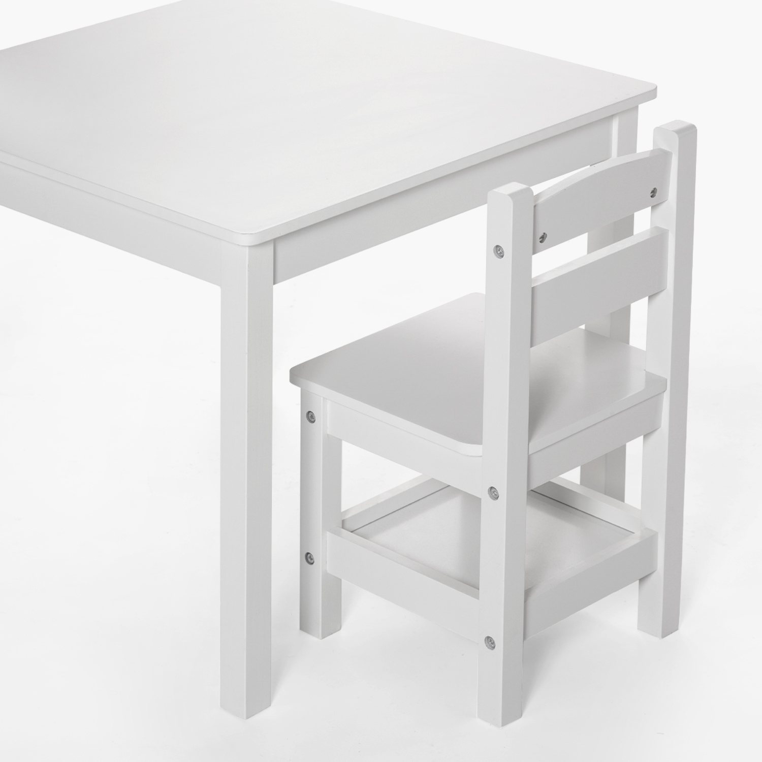 PACK INFANTIL FORM DESIGN 1 MESA 2 SILLAS OLIVIA BLANCO MADERA - 3