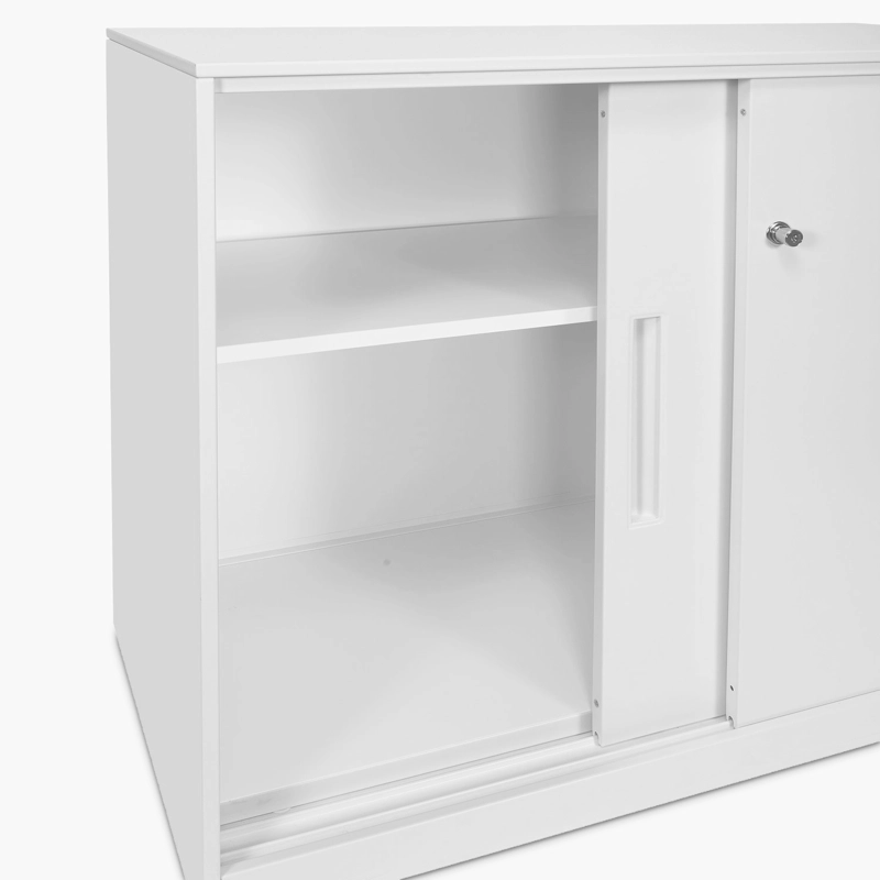GABINETE FORM OFFICE METAL BLANCO OFICINA MEDIO METÁLICO CON PUERTAS - 3