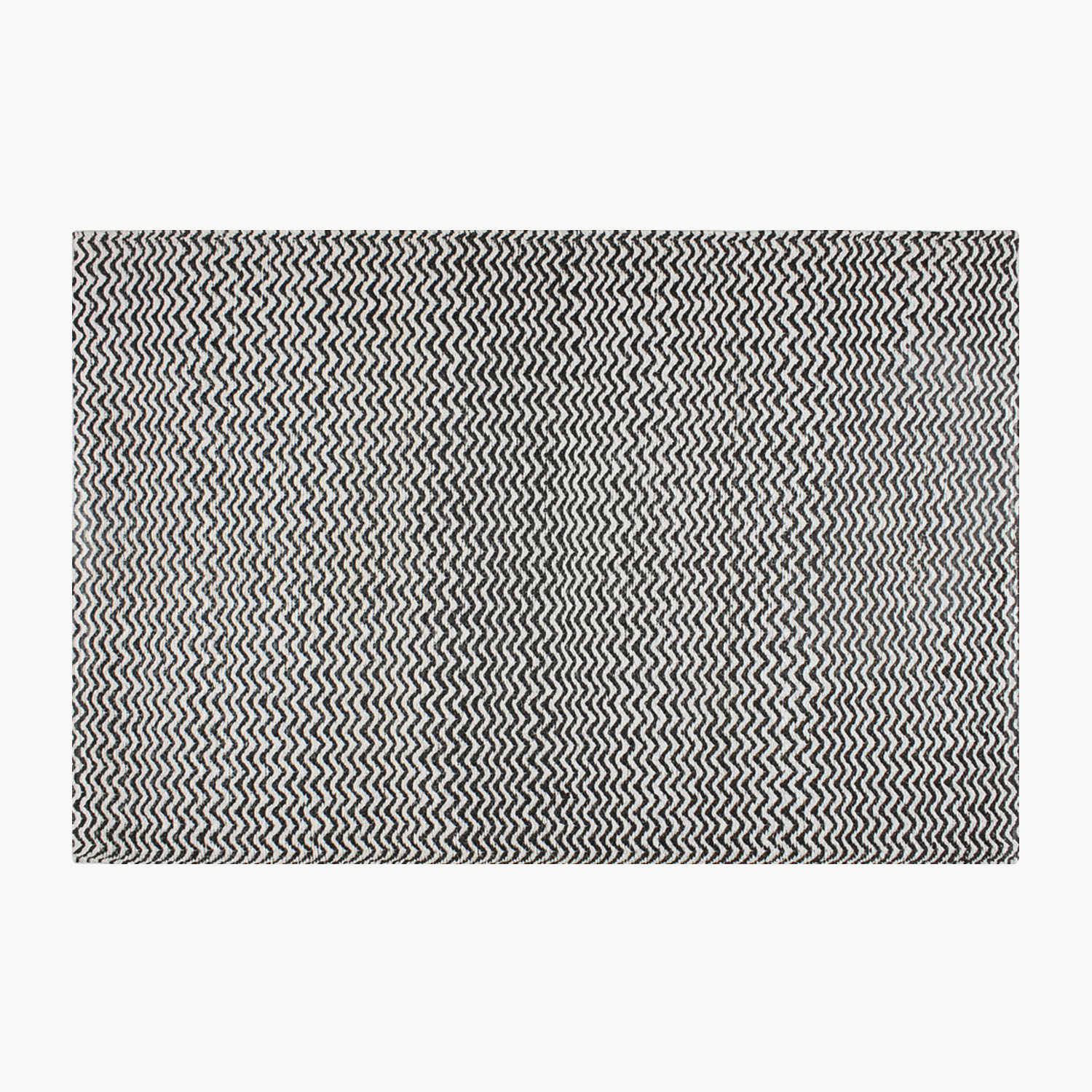 ALFOMBRA FORM DESIGN MYRTOS BCO/NEGRO NATURAL EXTERIOR 170 X 240 CM - 2