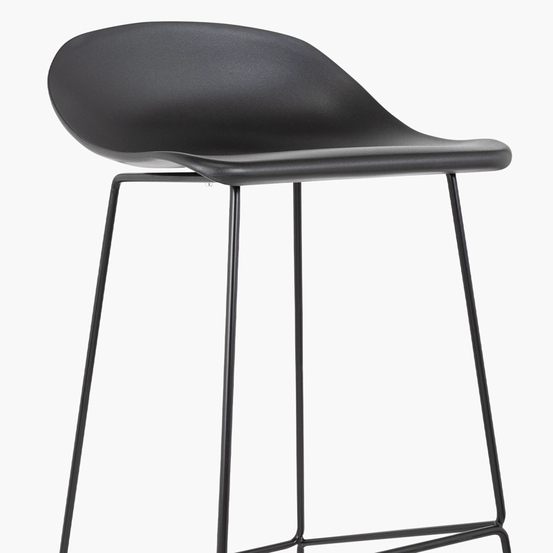 TABURETE FORM DESIGN KLEIN 1 CUERPO NEGRO PISO BAR - 2