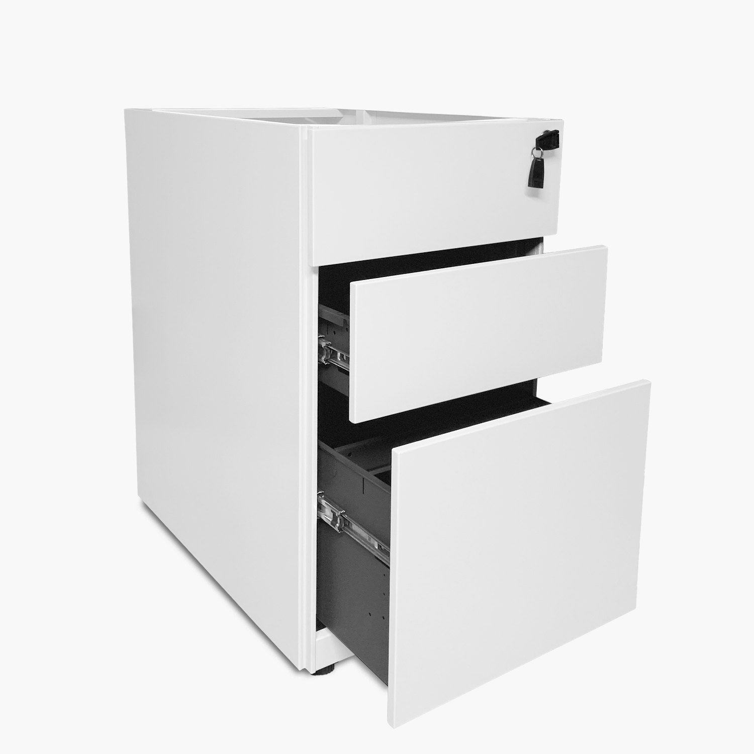 CAJONERA FORM OFFICE METAL BLANCO METÁLICA PEDESTAL - 5