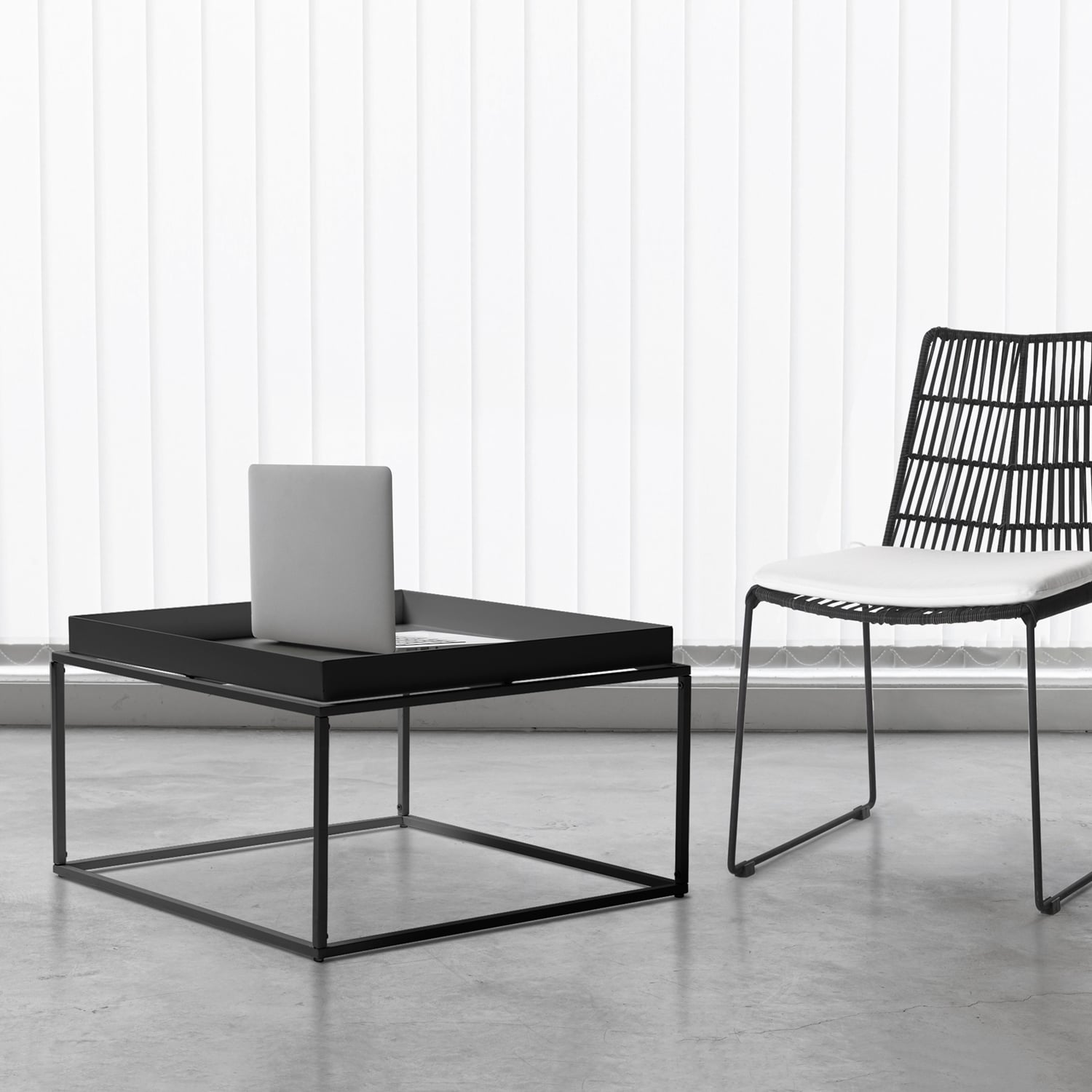 MESA DE CENTRO FORM DESIGN PIZZO NEGRO METAL - 2