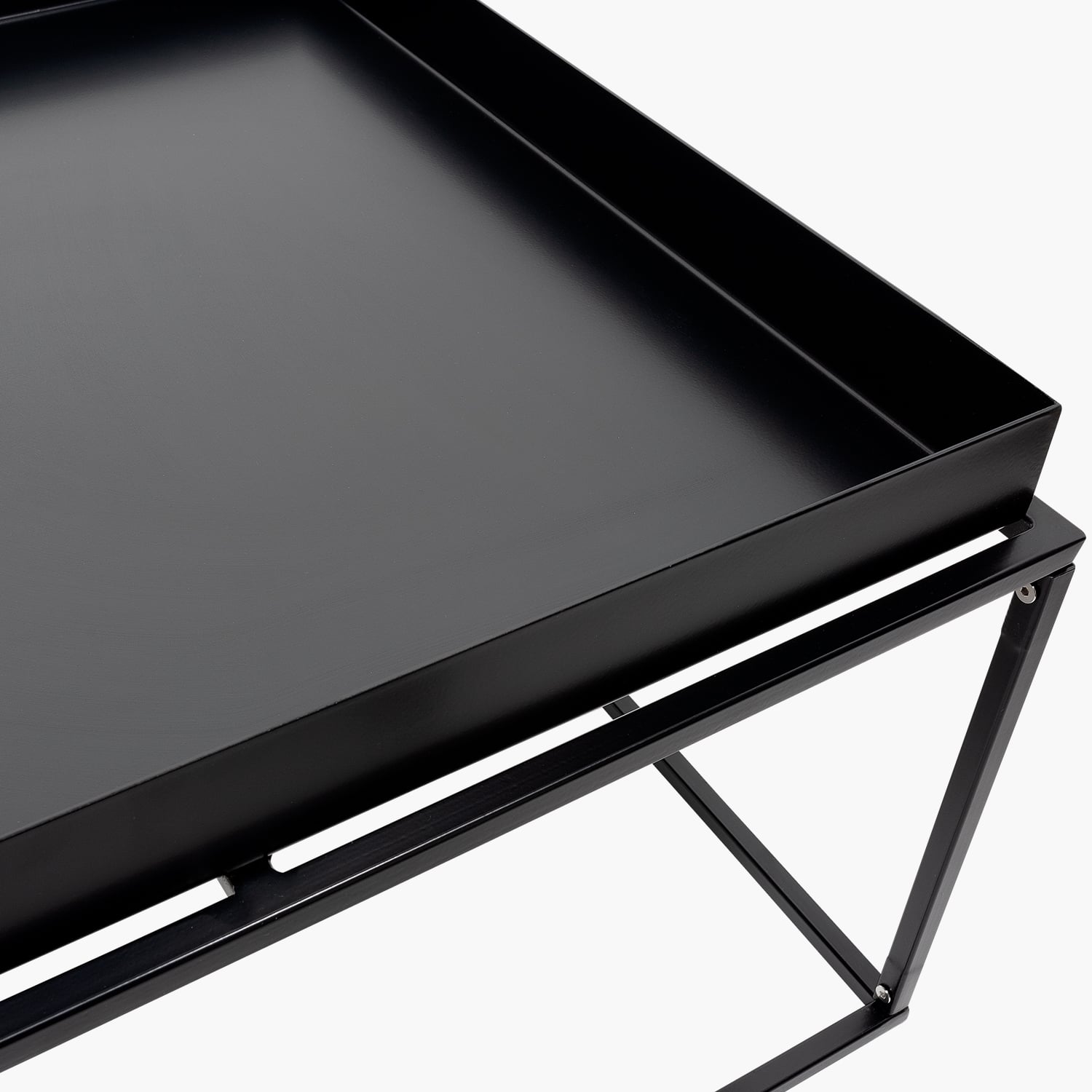 MESA DE CENTRO FORM DESIGN PIZZO NEGRO METAL - 3