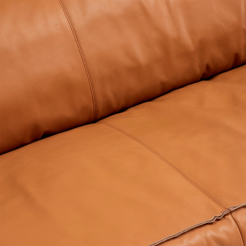 SOFA FORM DESIGN SINATRA 3 CUERPOS CUERO CAFÉ - 6