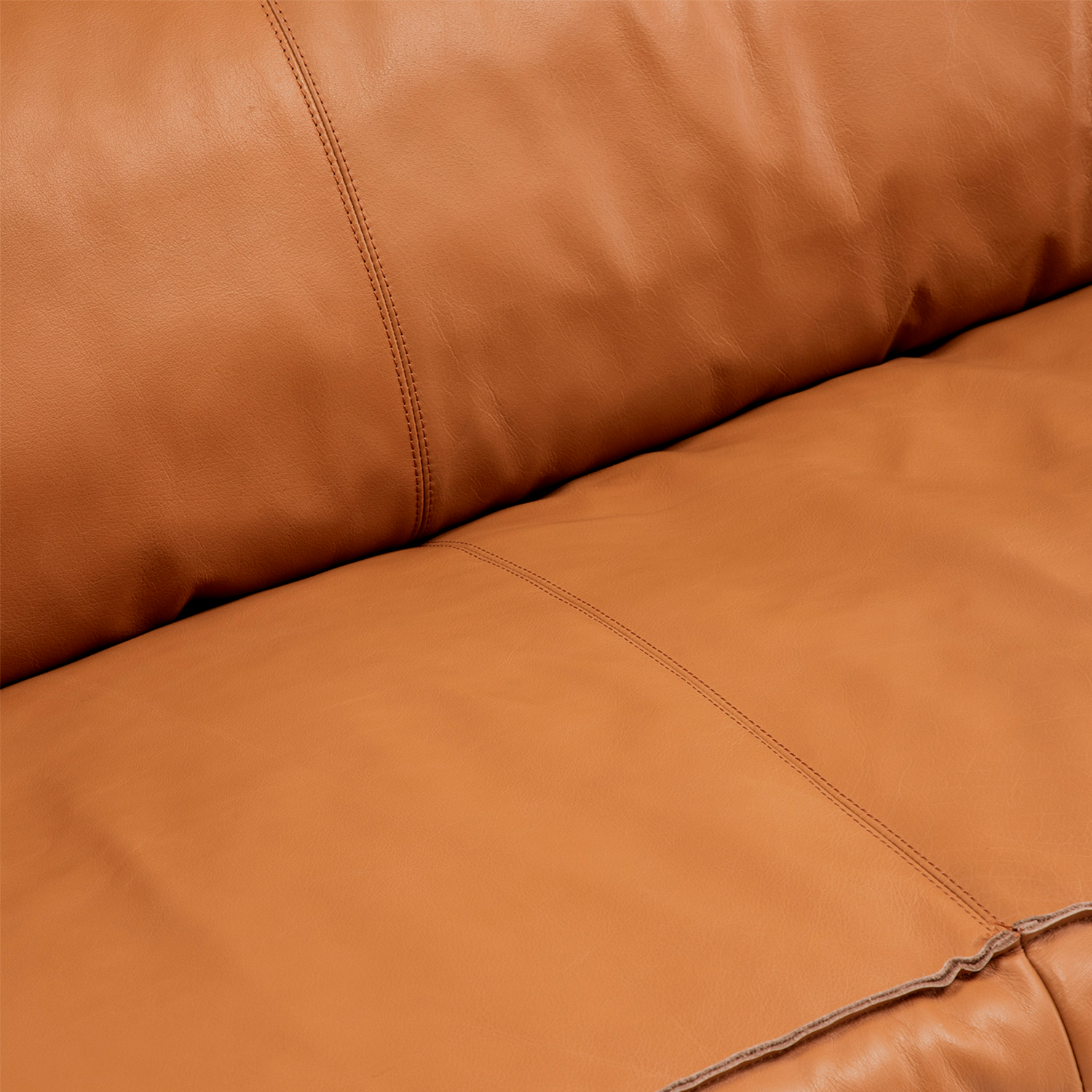 SOFA FORM DESIGN SINATRA 3 CUERPOS CUERO CAFÉ - 6