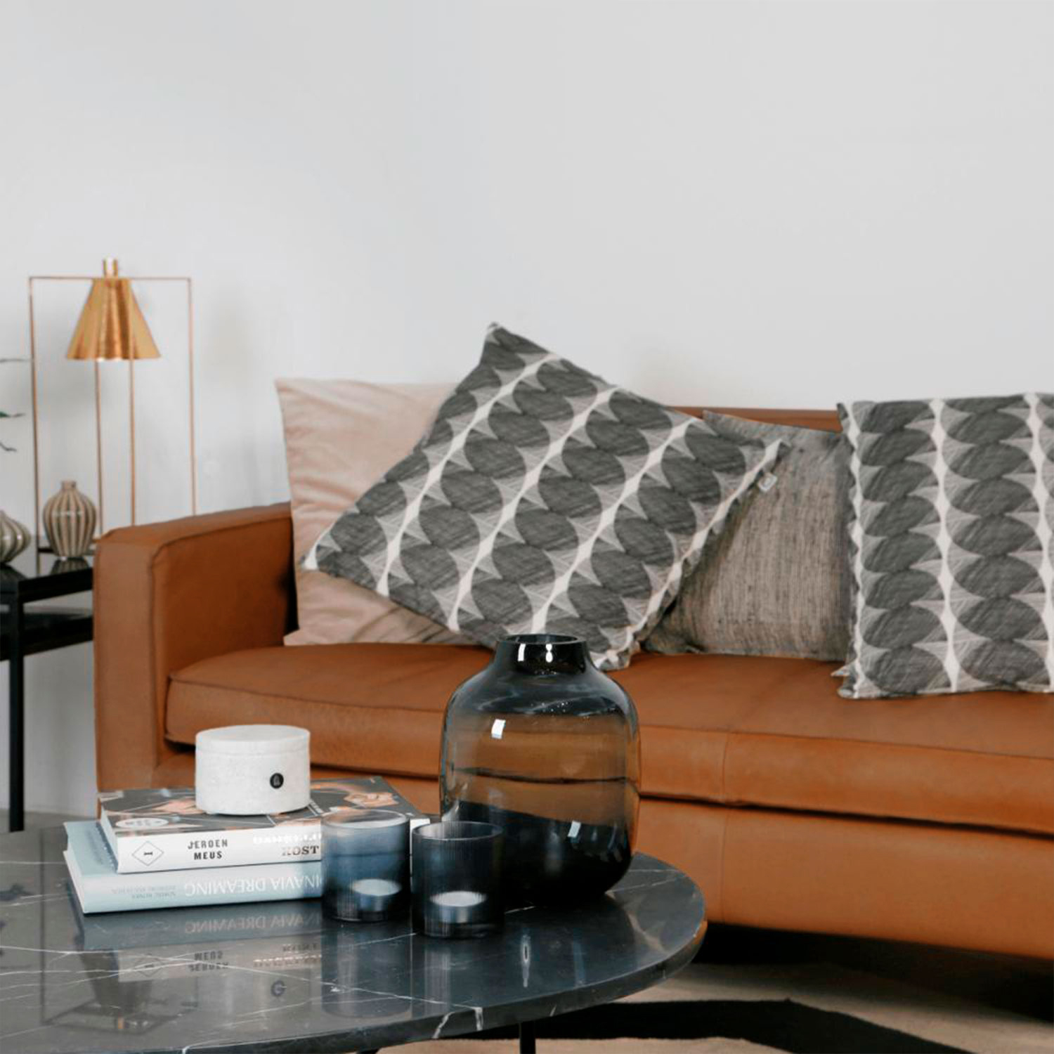 SOFA FORM DESIGN SINATRA 3 CUERPOS CUERO CAFÉ - 9
