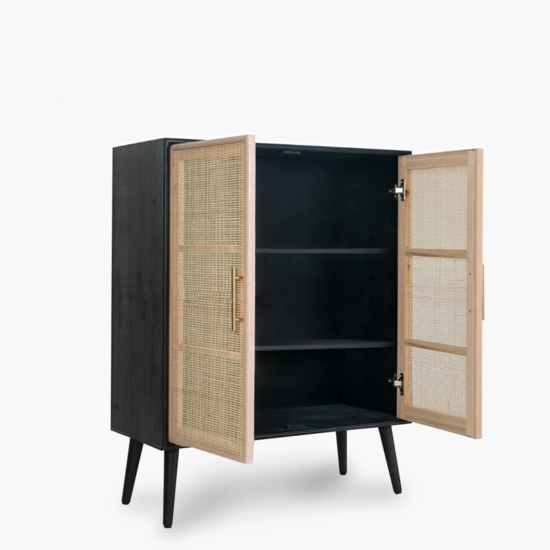 APARADOR BUFFET ALTO JUNE NEGRO FORM - 4