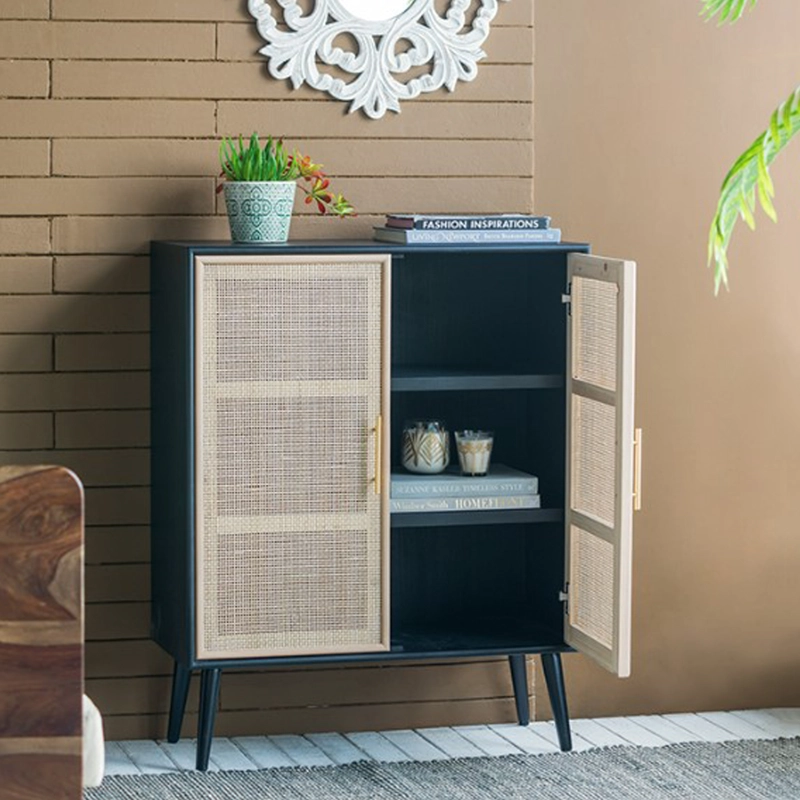 APARADOR BUFFET ALTO JUNE NEGRO FORM - 6