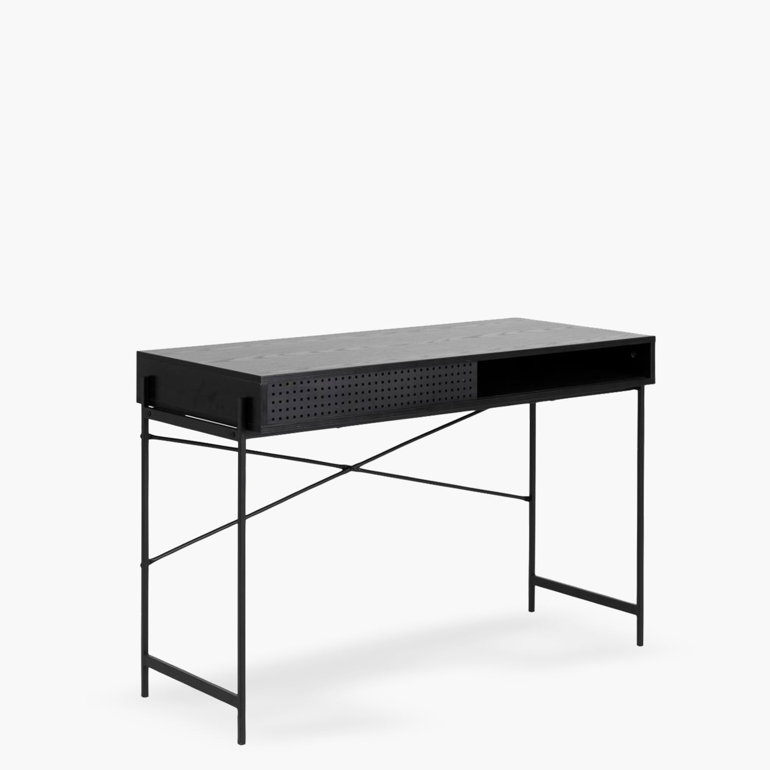 ESCRITORIO FORM DESIGN ANGUS NEGRO METAL - 3