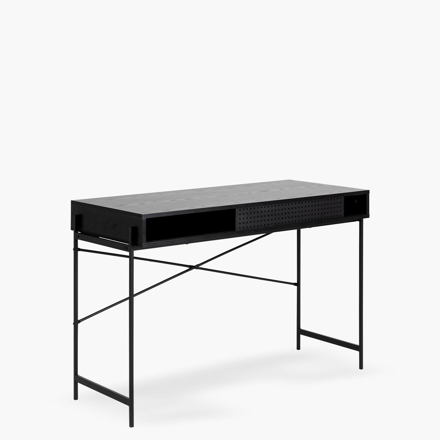 ESCRITORIO FORM DESIGN ANGUS NEGRO METAL - 4