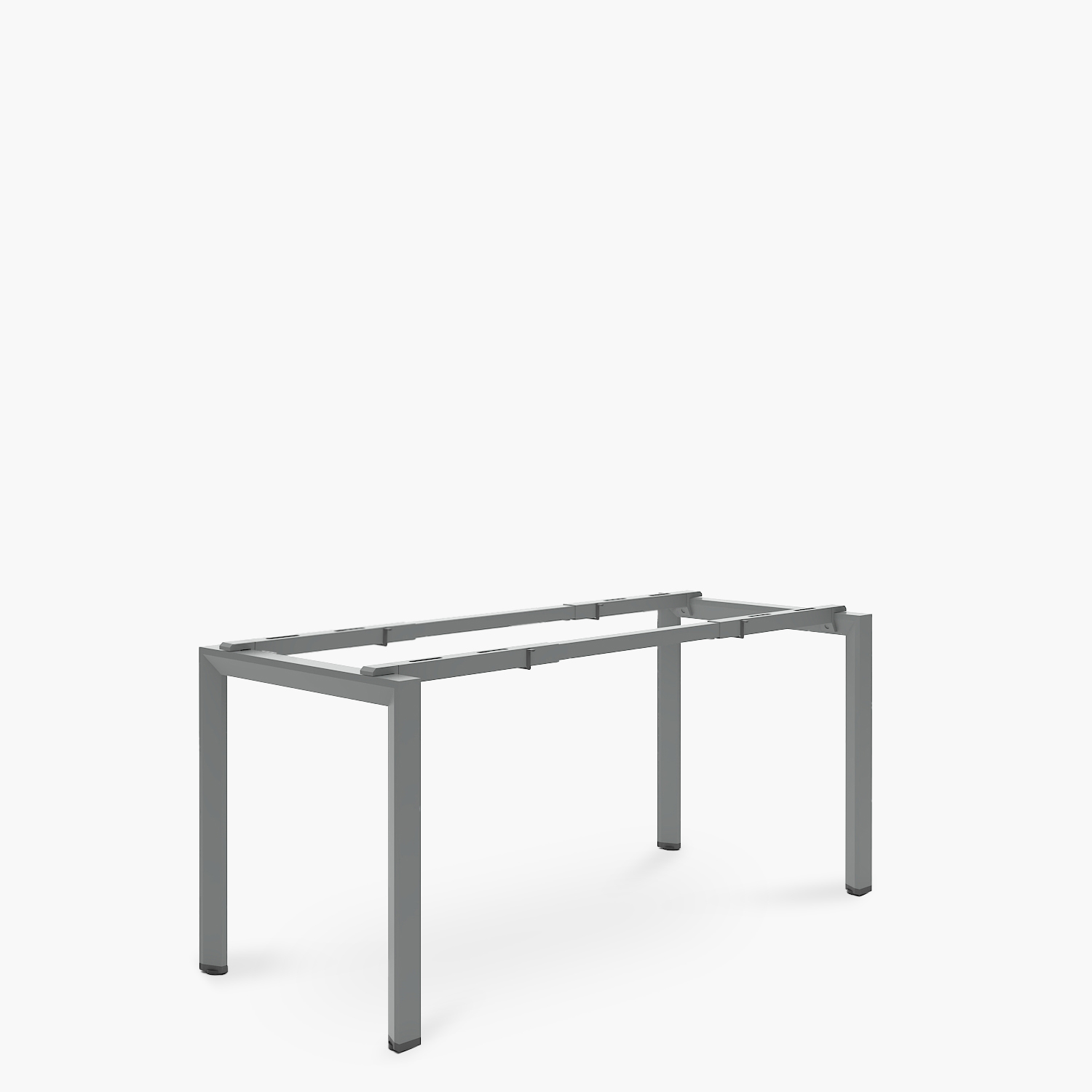 BASE ESCRITORIO FORM OFFICE EXTENSIBLE 140 200 X 70 GRIS CLARO ACERO - 2