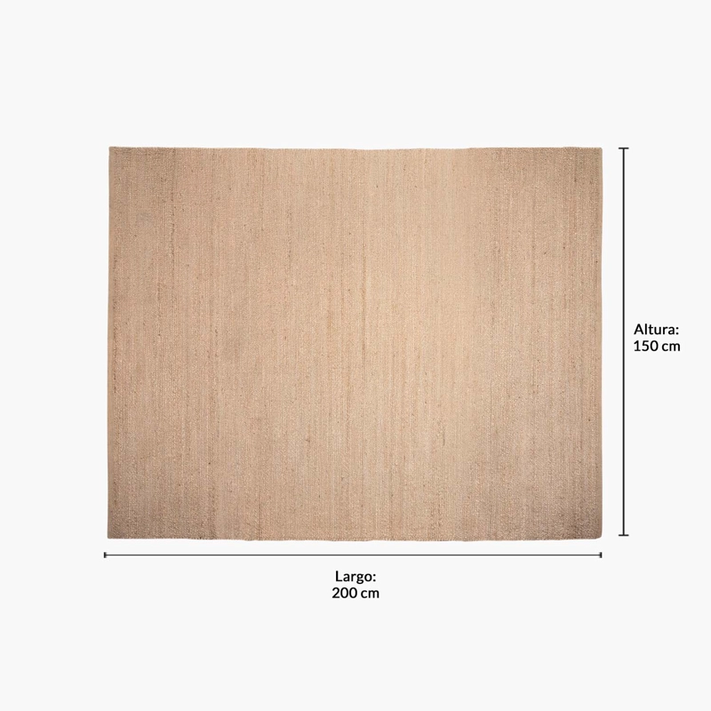 ALFOMBRA LIVING SAHARA YUTE 150X200 CRUDO FORM - 6