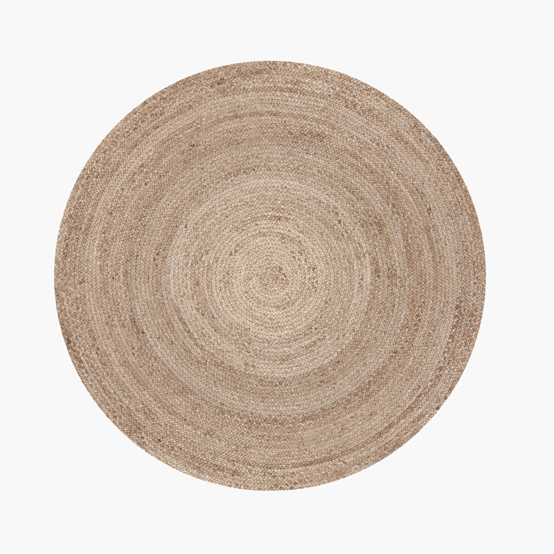 ALFOMBRA FORM DESIGN REDONDA YUTE GOBI NATURAL 120 X 120 CM - 1