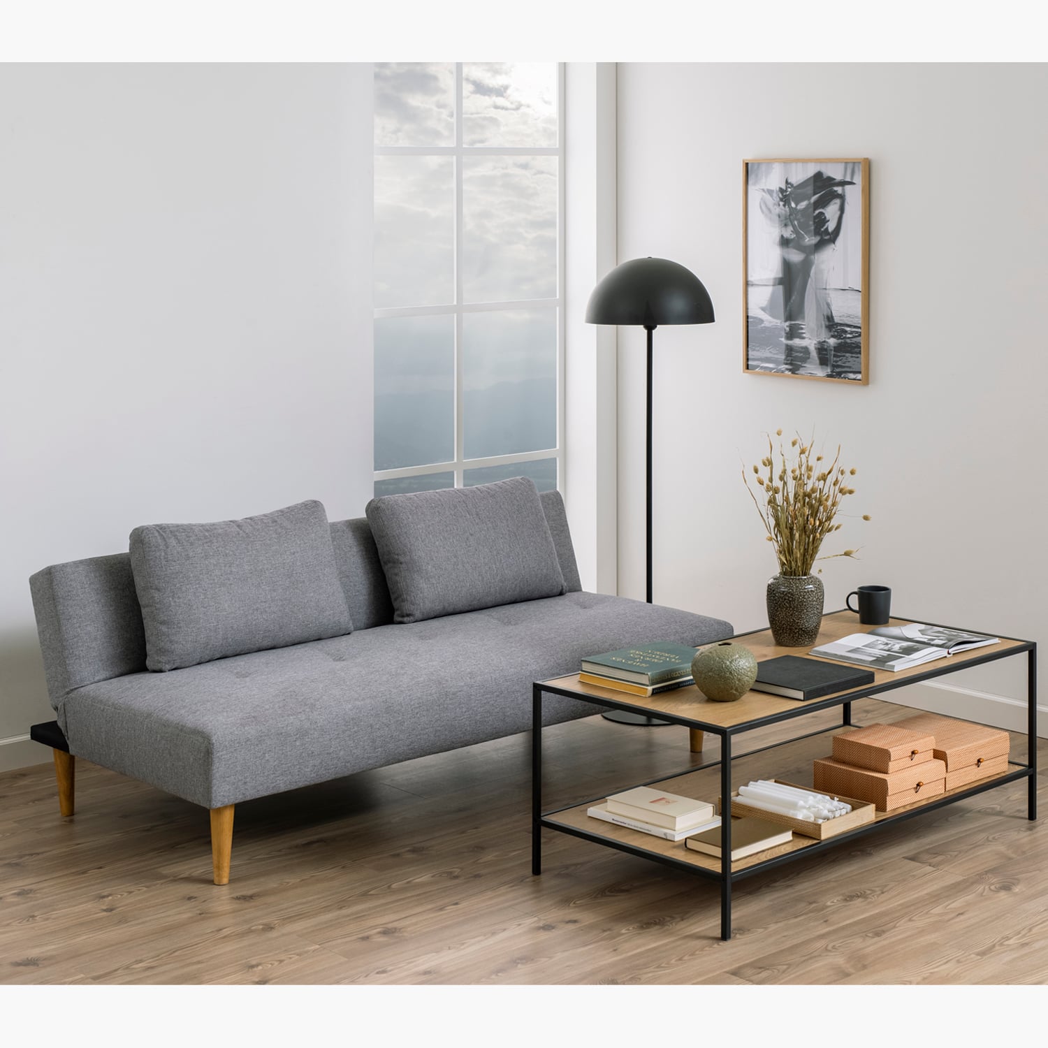SOFA CAMA LUCAS GRIS FORM - 2