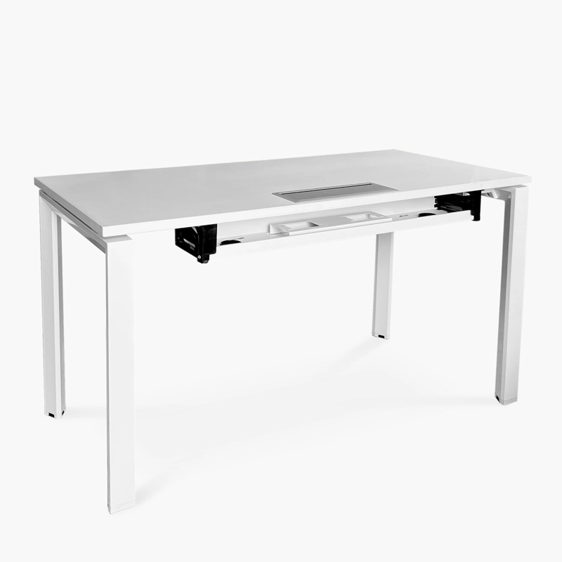 BANDEJA ELE CTRICA 100 CM BLANCO PARA ESCRITORIO SOBRE 140 CM FORM - 6