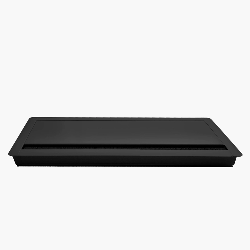 PASACABLES RECTANGULAR NEGRO FORM - 1