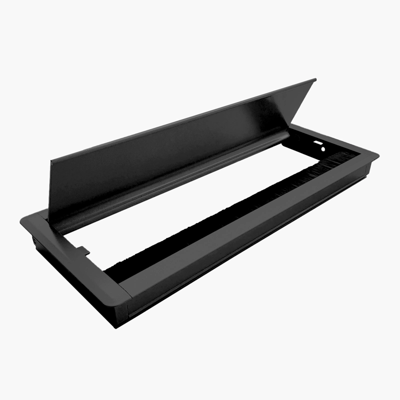 PASACABLES RECTANGULAR NEGRO FORM - 2