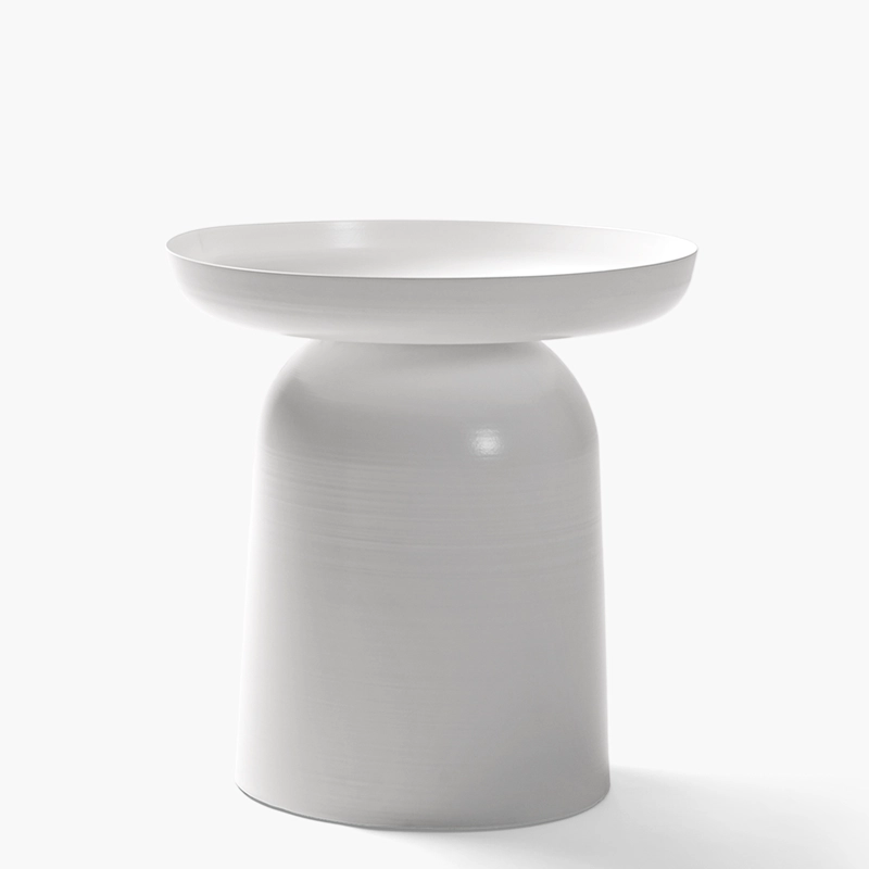 MESA LATERAL METALICA OTELO BLANCO FORM - 1