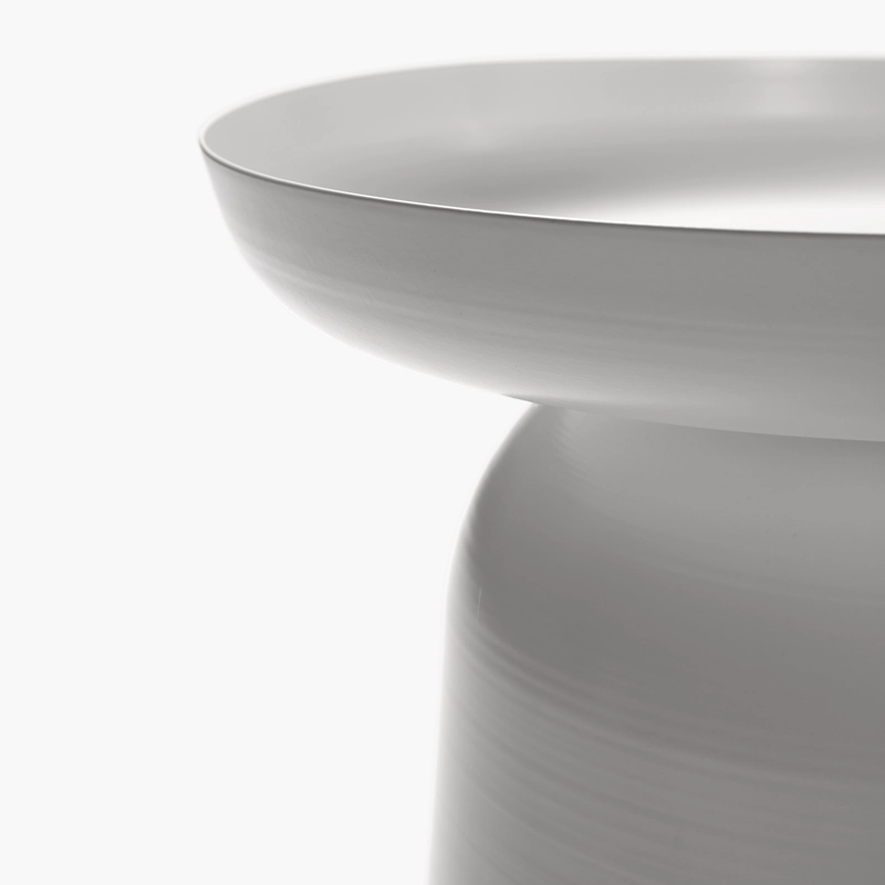 MESA LATERAL METALICA OTELO BLANCO FORM - 3