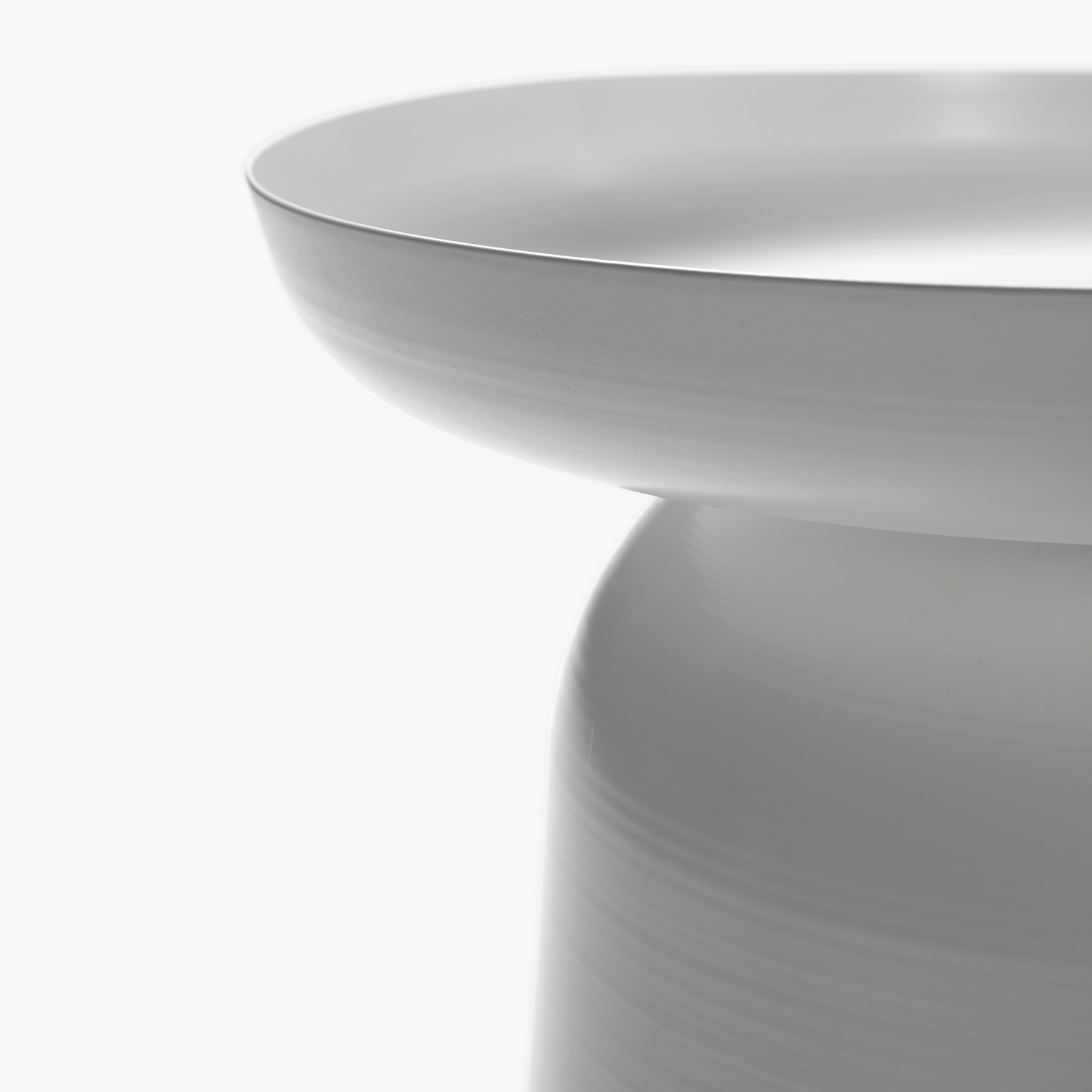 MESA LATERAL METALICA OTELO BLANCO FORM - 3