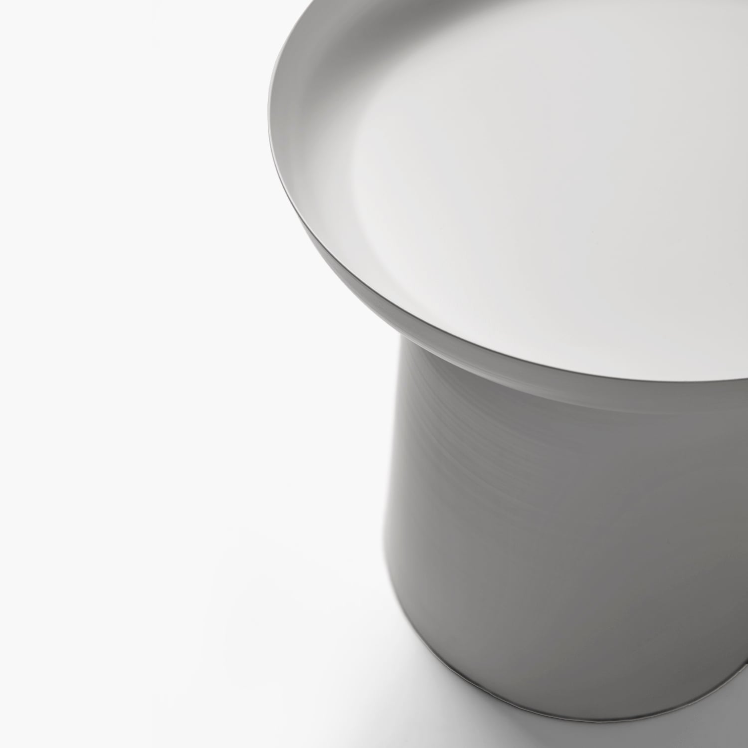 MESA LATERAL METALICA OTELO BLANCO FORM - 4