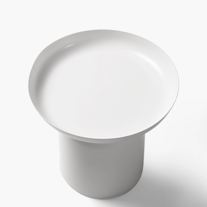 MESA LATERAL METALICA OTELO BLANCO FORM - 5