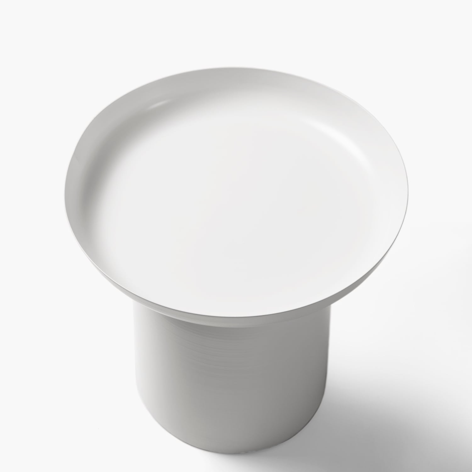 MESA LATERAL METALICA OTELO BLANCO FORM - 5