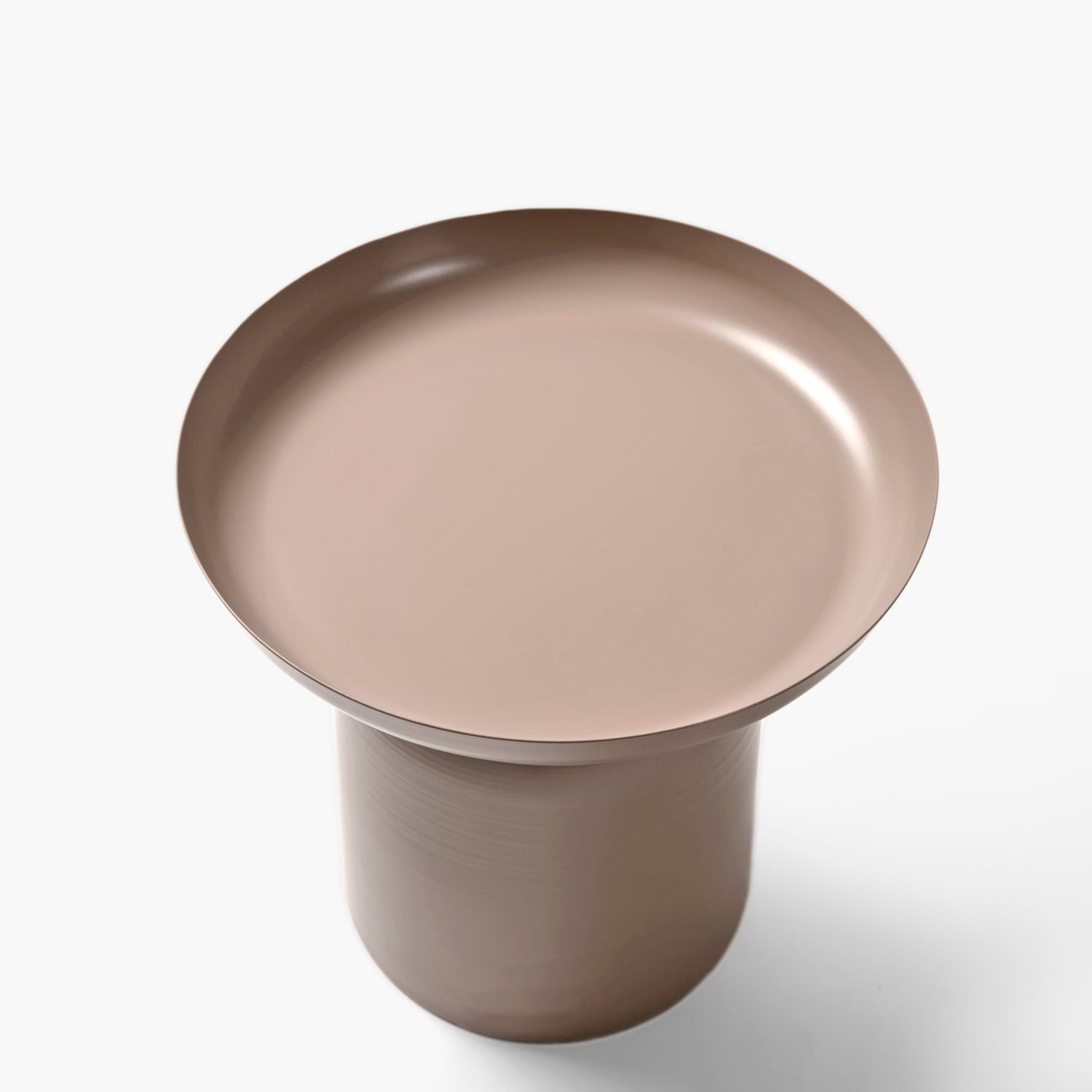 MESA LATERAL FORM DESIGN METÁLICA OTELO TAUPE ACERO - 3