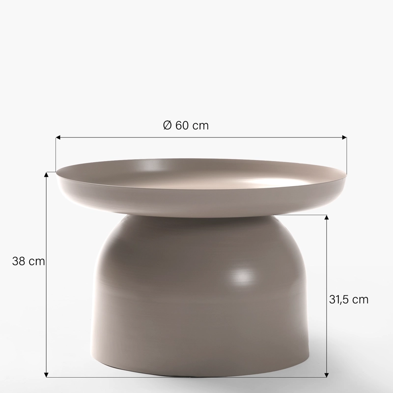 MESA DE CENTRO OTELO TAUPE FORM - 4
