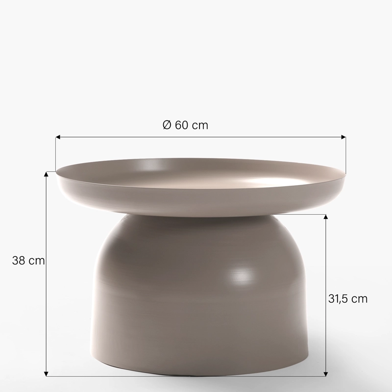 MESA DE CENTRO OTELO TAUPE FORM - 5