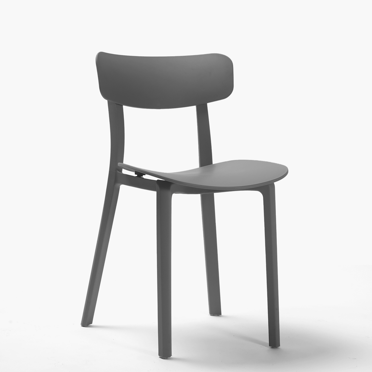 SILLA COMEDOR FORM DESIGN PHIL 1 CUERPO GRIS - 1
