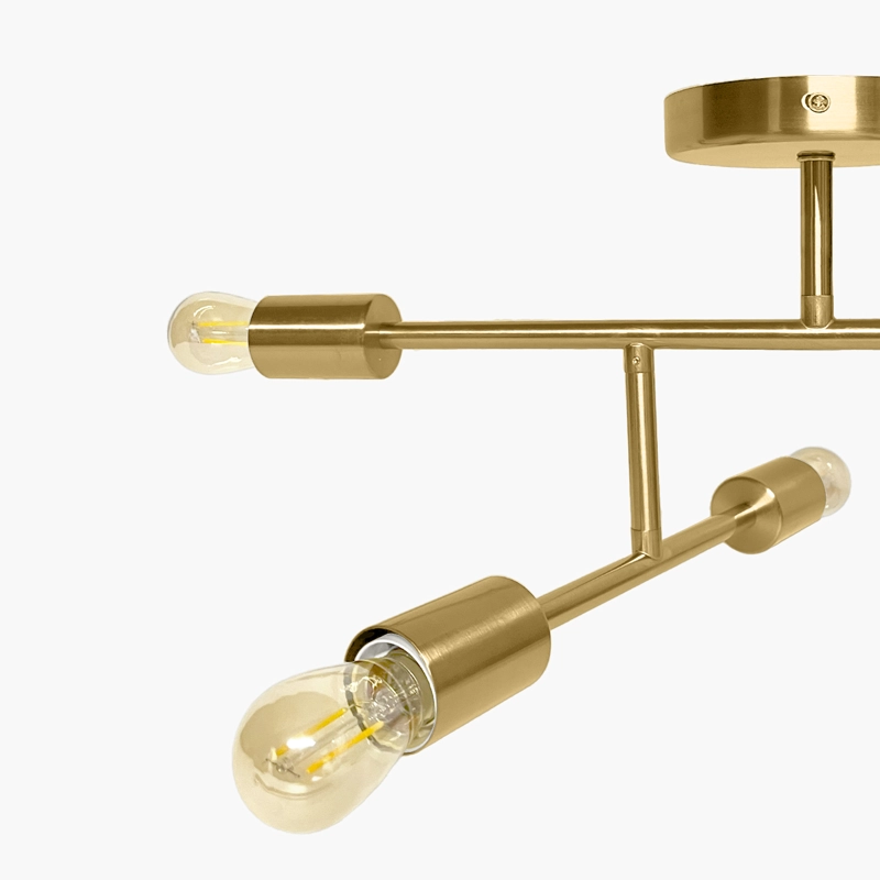 LAMPARA DE TECHO LEXIE X4 BRONCE FORM - 4