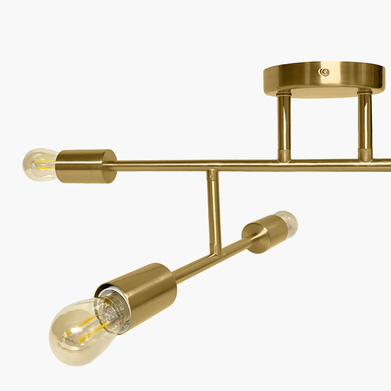 LAMPARA DE TECHO LEXIE X6 BRONCE FORM - 4
