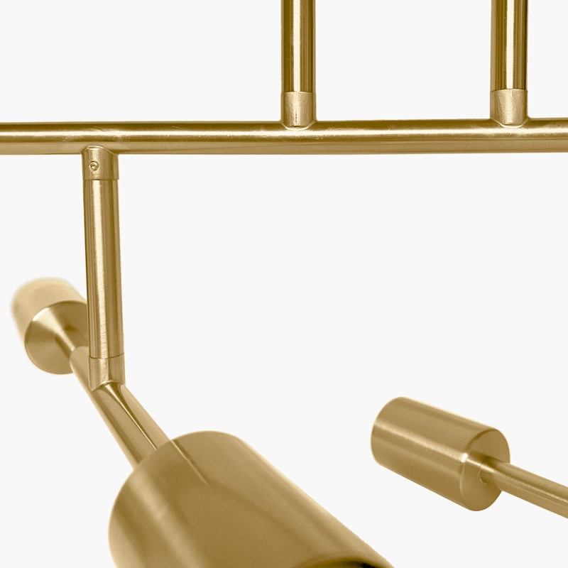 LAMPARA DE TECHO LEXIE X6 BRONCE FORM - 6