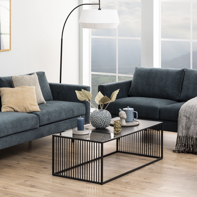 MESA DE CENTRO FORM DESIGN RECTANGULAR LIVERPOOL METAL - 2