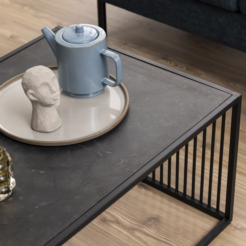 MESA DE CENTRO FORM DESIGN RECTANGULAR LIVERPOOL METAL - 6