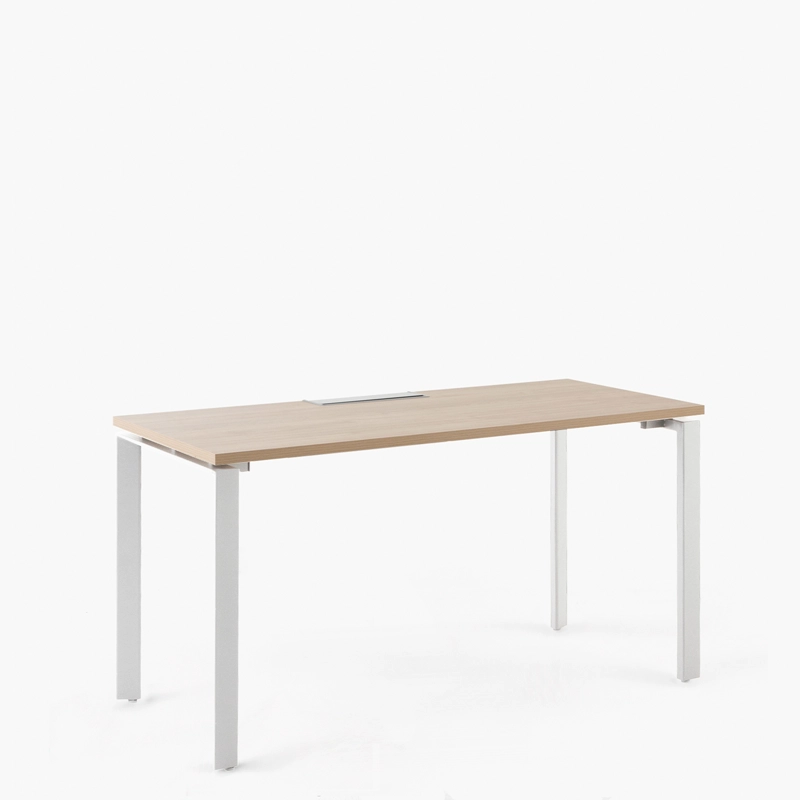 ESCRITORIO FORM OFFICE SPACE 120X60 NATURA/BLANCO METAL - 3