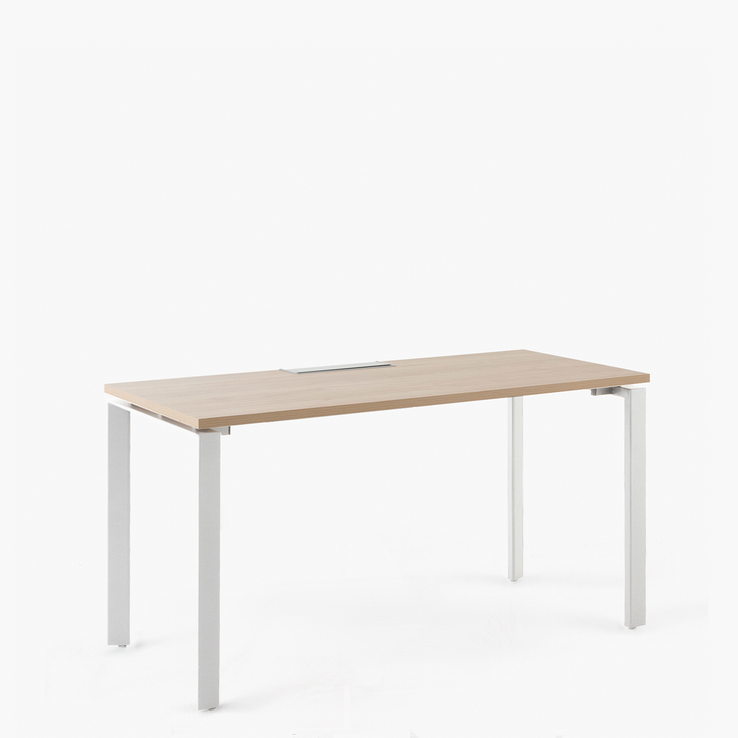 ESCRITORIO FORM OFFICE SPACE 120X60 NATURA/BLANCO METAL - 3