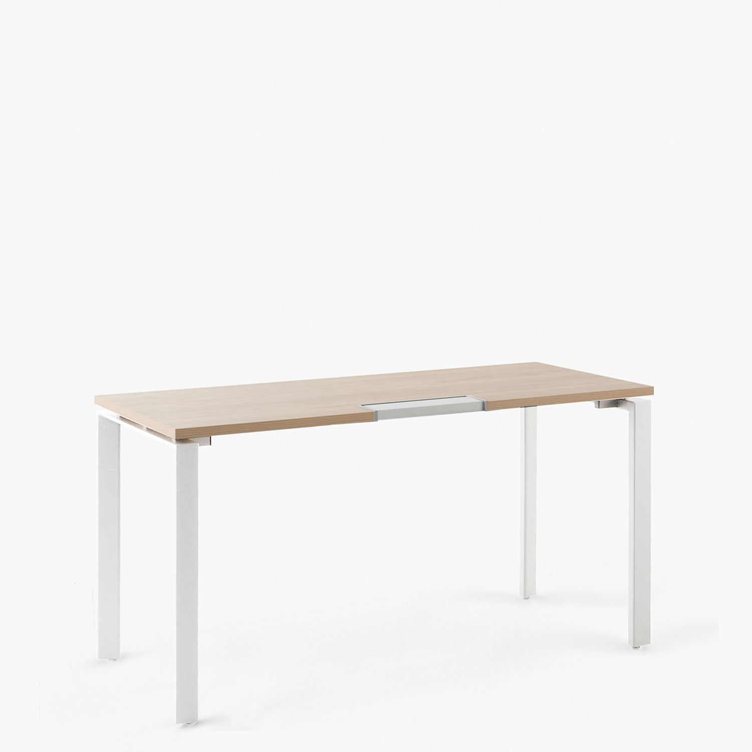 ESCRITORIO FORM OFFICE SPACE 120X60 NATURA/BLANCO METAL - 4