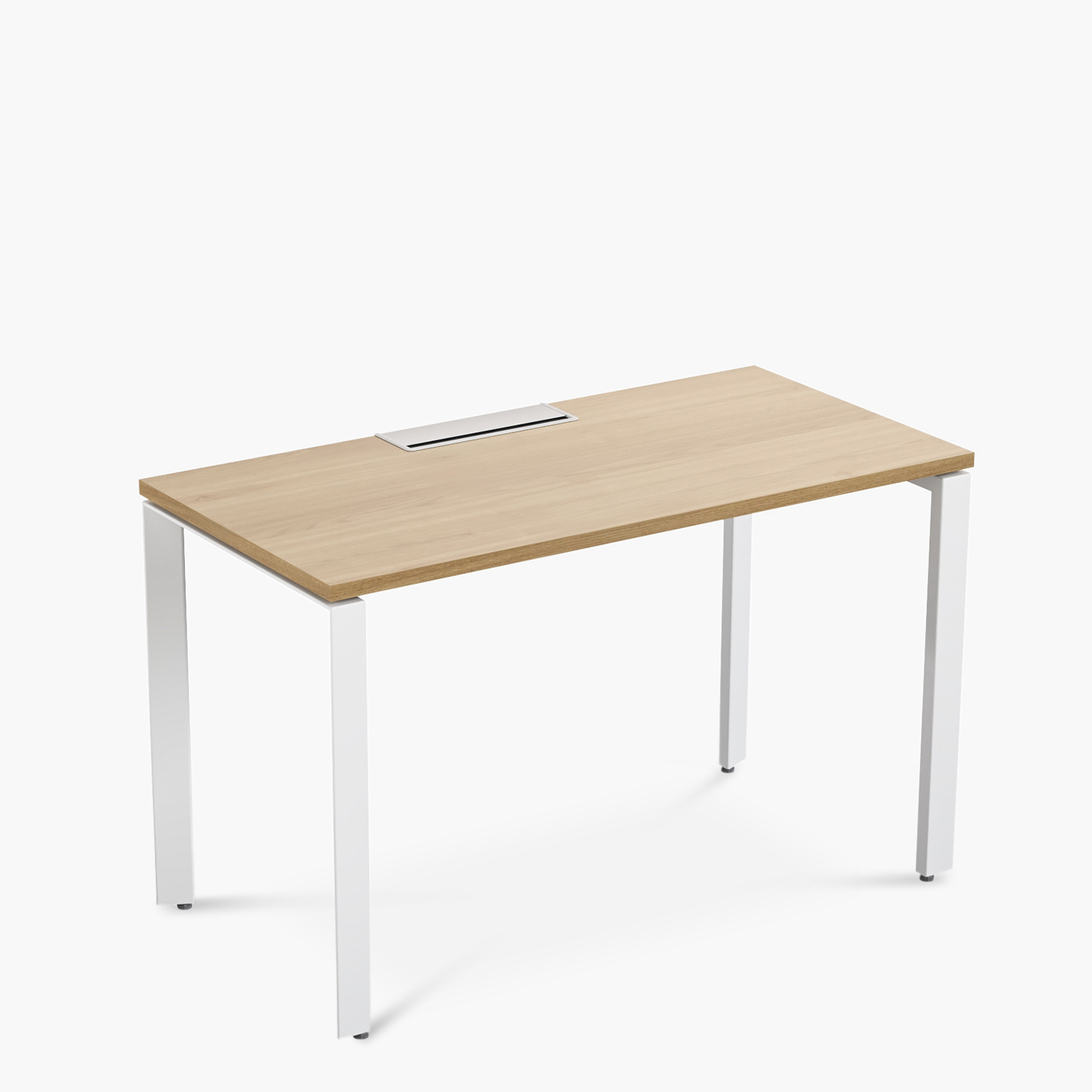 ESCRITORIO FORM OFFICE SPACE 120X60 NATURA/BLANCO METAL - 6