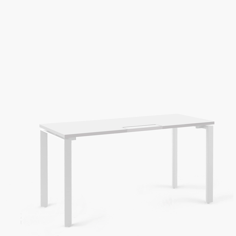 ESCRITORIO FORM OFFICE SPACE 120X60 BLANCO METAL - 4